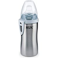 Los mejores  - NUK Active Cup - Cuerpo de la botella de acero inoxidable de alta calidad- 1 pieza- 215 ml de capacidad azul azul